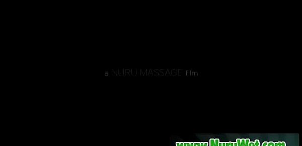  Japanesse masseuse gives pleasure in nuru massage 17